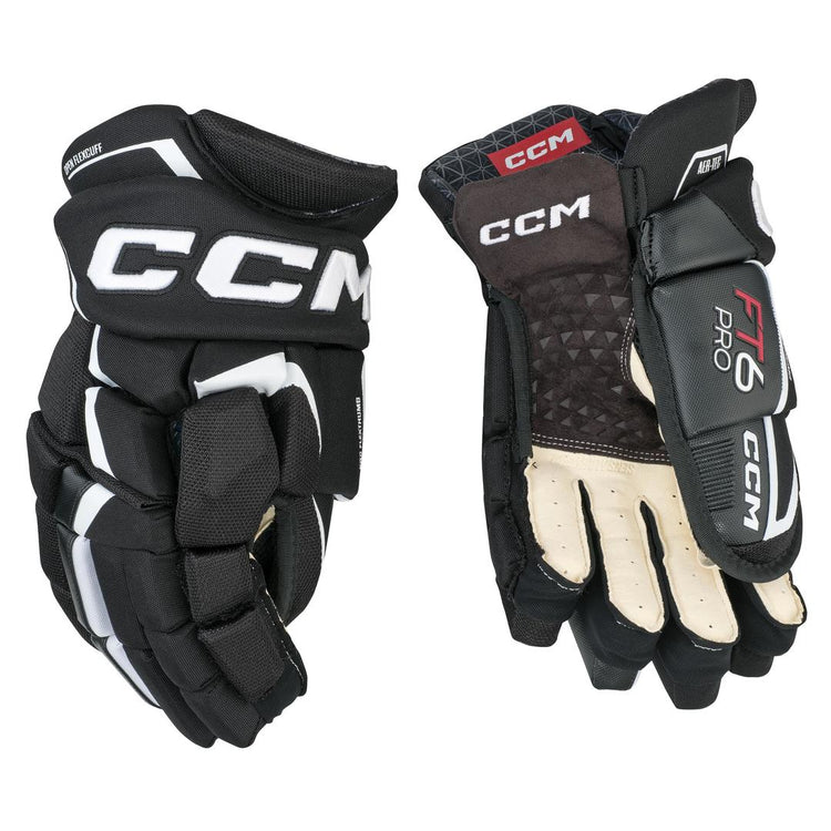 Shop CCM Senior JETSPEED FT6 Pro Hockey Player Gloves Black/White Edmonton Canada Store