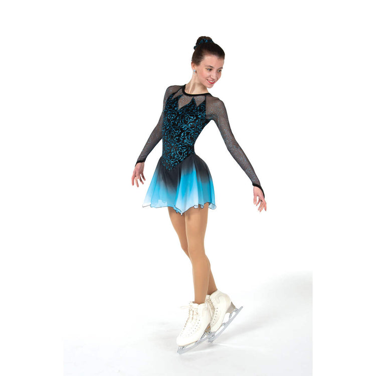 Shop Jerry's Women's 73 Tinged With Turquoise Figure Skating Dress Black/Turquoise Edmonton Canada Store