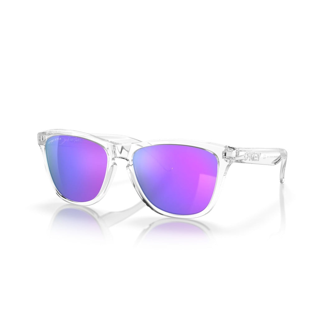 OAKLEY Frogskins Sunglasses Polished Clear/Prizm Violet