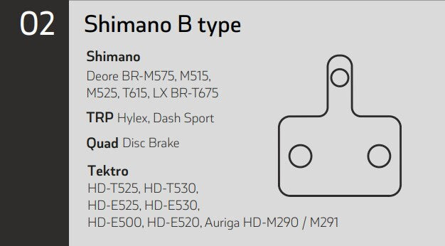 sinter green pads set shimano tektro trp 002