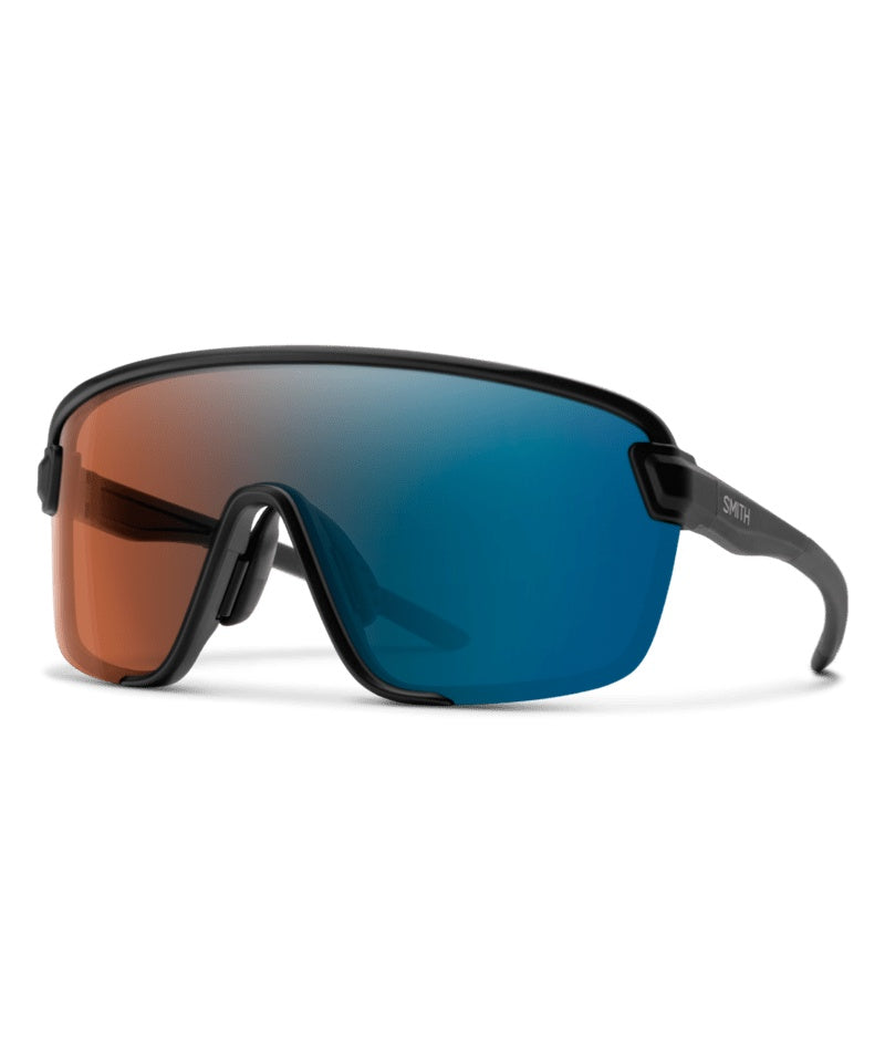 SMITH Bobcat Sunglasses matte black chromapop glacier photochromic copper blue mirror