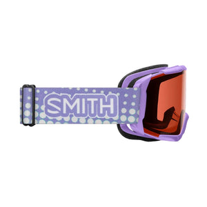 SMITH Junior Daredevil Ski Goggle Light Lavender Dot Clouds RC36 Lens