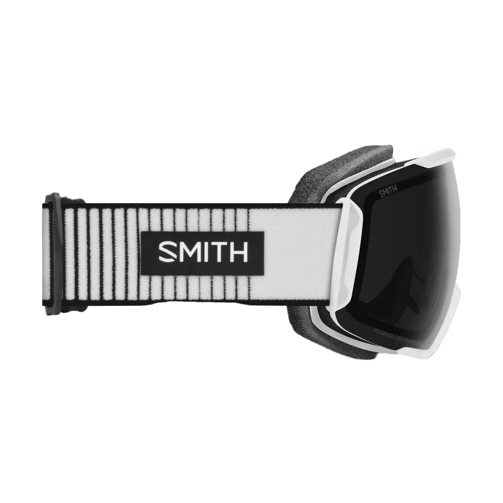 SMITH Sequence OTG Ski Goggle White Fade Out ChromaPop Sun Black Lens