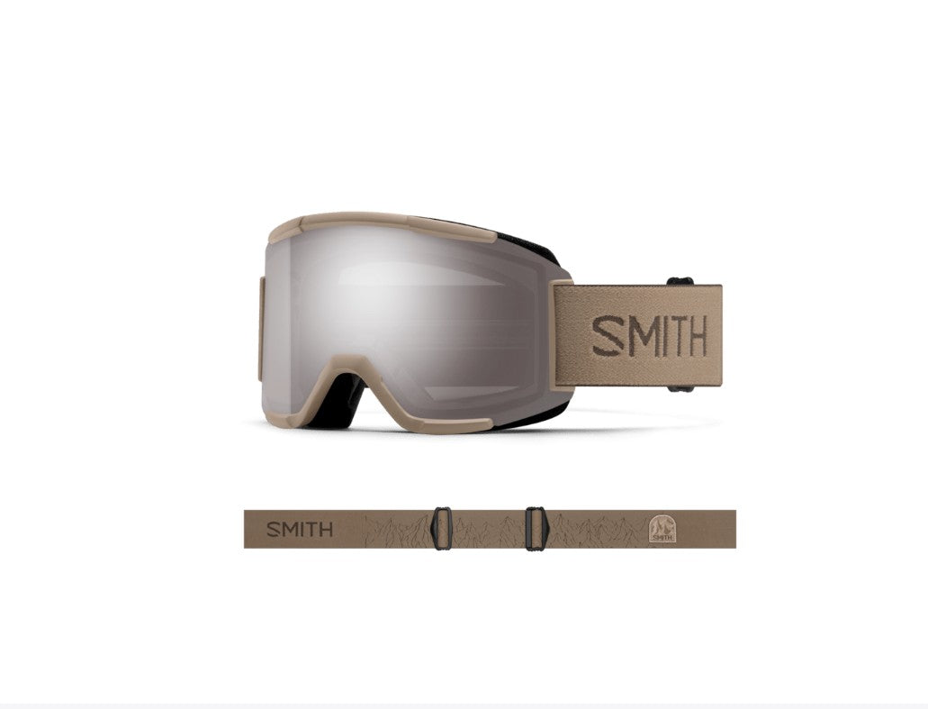 SMITH Squad Snow Goggle Bandit ChromaPop Sun Platinum Mirror