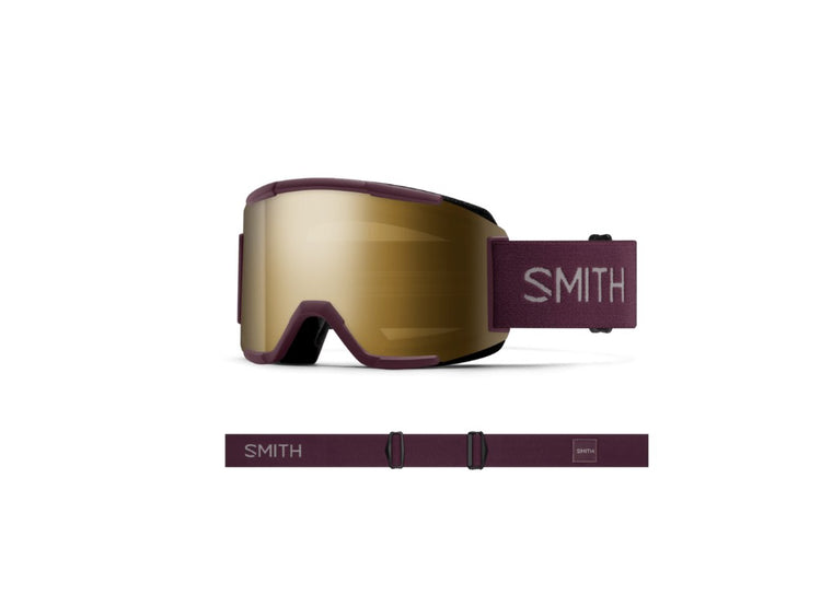 SMITH Squad Snow Goggle Mystic ChromaPop Sun Black Gold Mirror