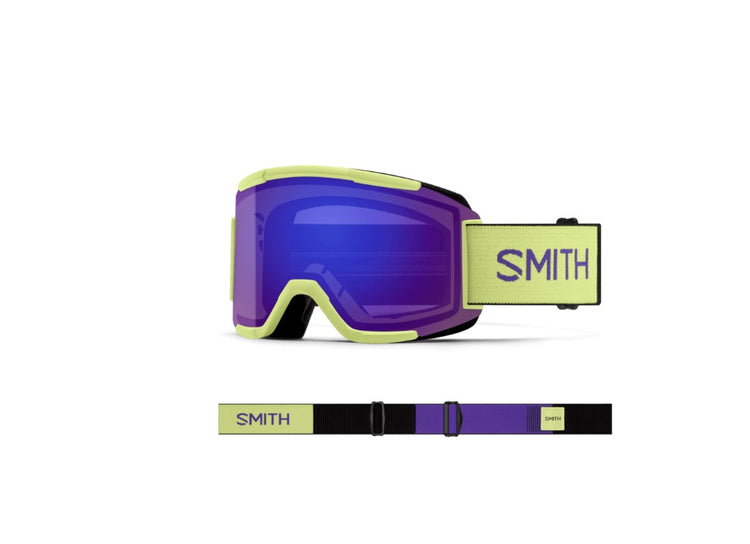 SMITH Squad Snow Goggle Serpentine ChromaPop Everyday Violet Mirror