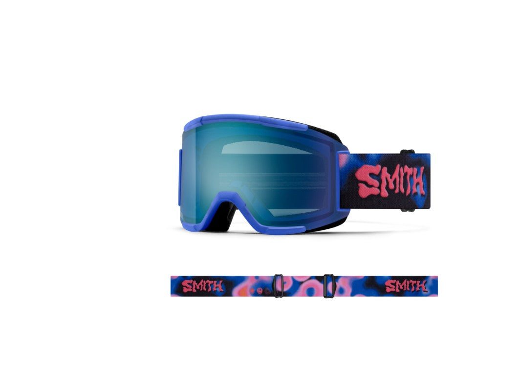 SMITH Squad Snow Goggle Supernova Vibes ChromaPop Everyday Blue Mirror