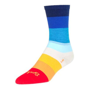 SockGuy 70's 6" Crew Bike Sock