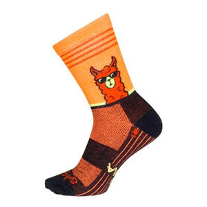 SockGuy No Drama LLama 6" Crew Bike Sock