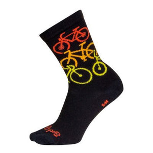 SockGuy NVR ENUF 6" Crew Bike Sock