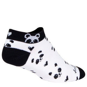 SockGuy Women's Classic Low 1" Bike Sock Panda
