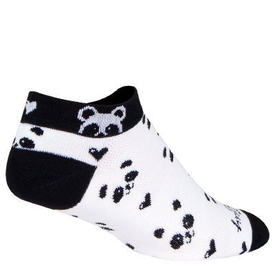 SockGuy Women's Classic Low 1" Bike Sock Panda
