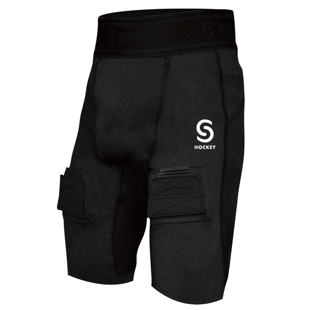 Source for Sports Junior Base Layer Compression Jock Shorts Black