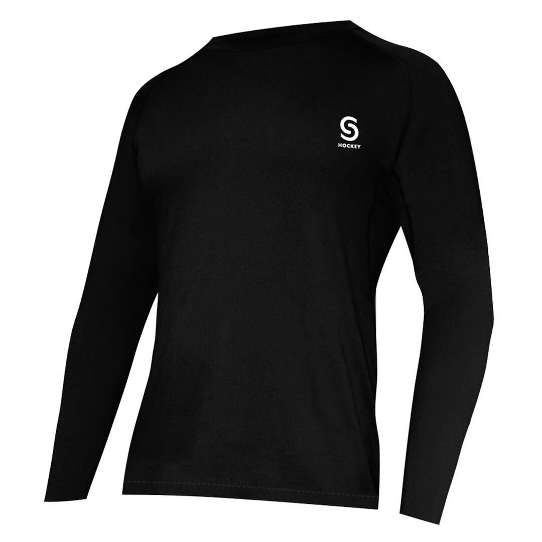 Source for Sports Junior Fitted Base Layer Top Black