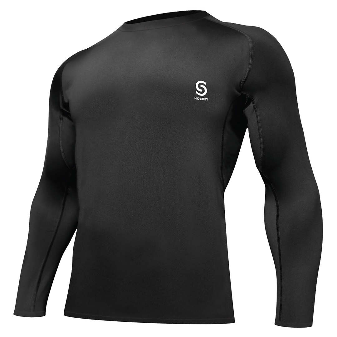 Source for Sports Senior Fitted Base Layer Top Black