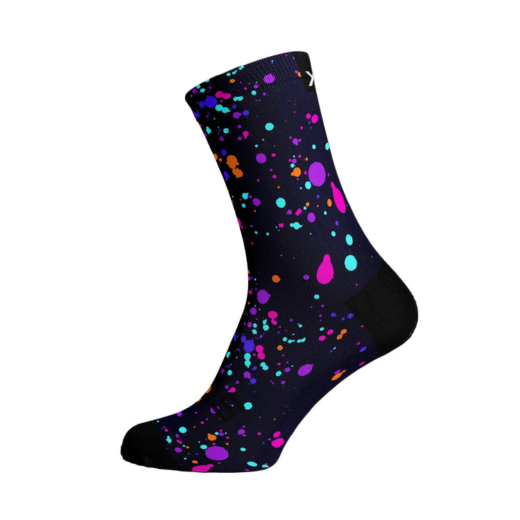 SOX Footwear Bright and Funky Crew Sock Purple Splash