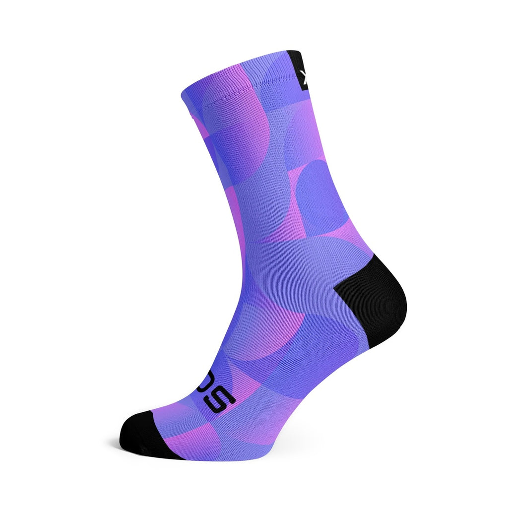 SOX Footwear Crew Bike Socks solid purple