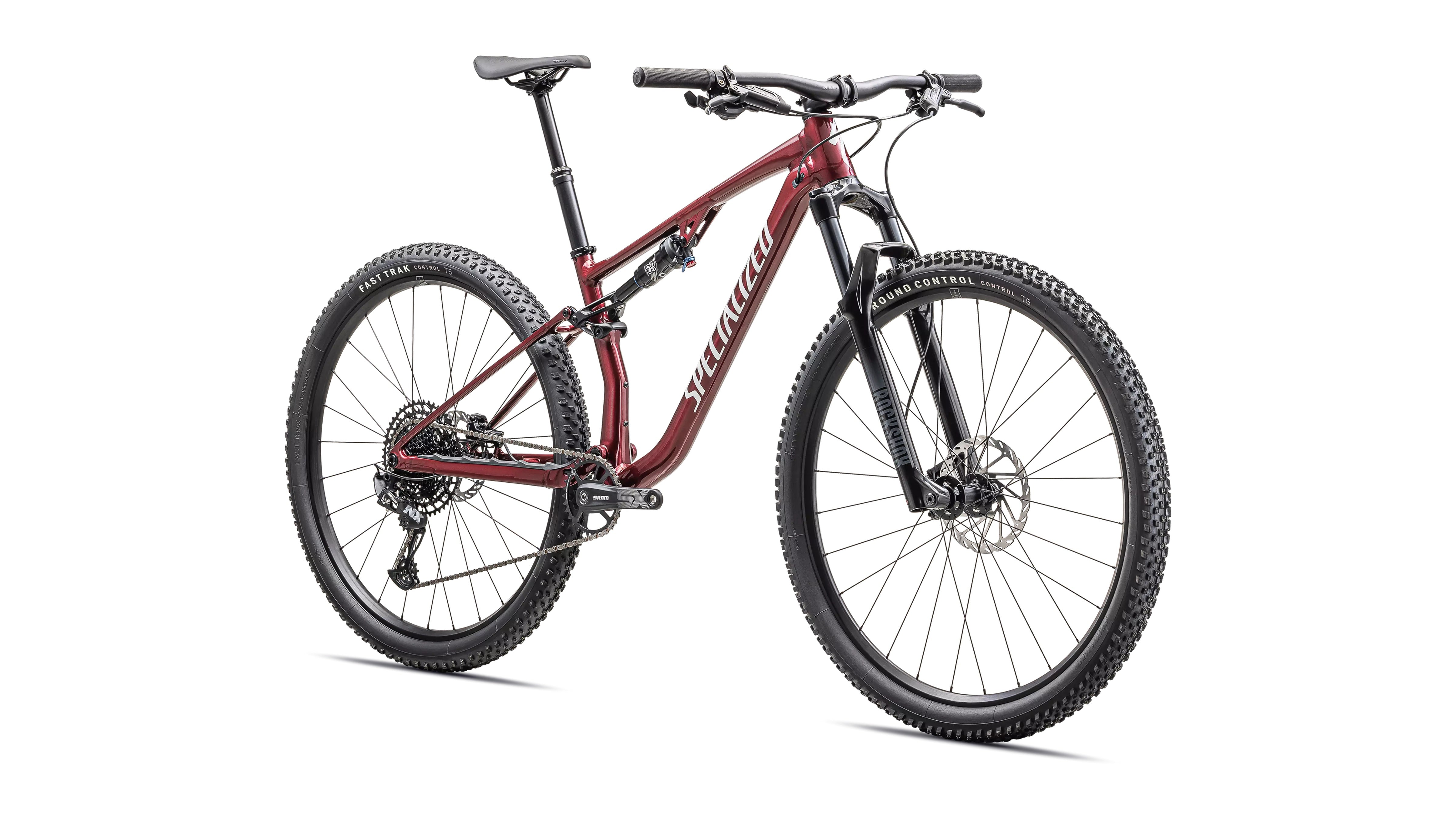 Specialized Chisel Full Suspension Mountain Bike 2025 Gloss Maroon/White