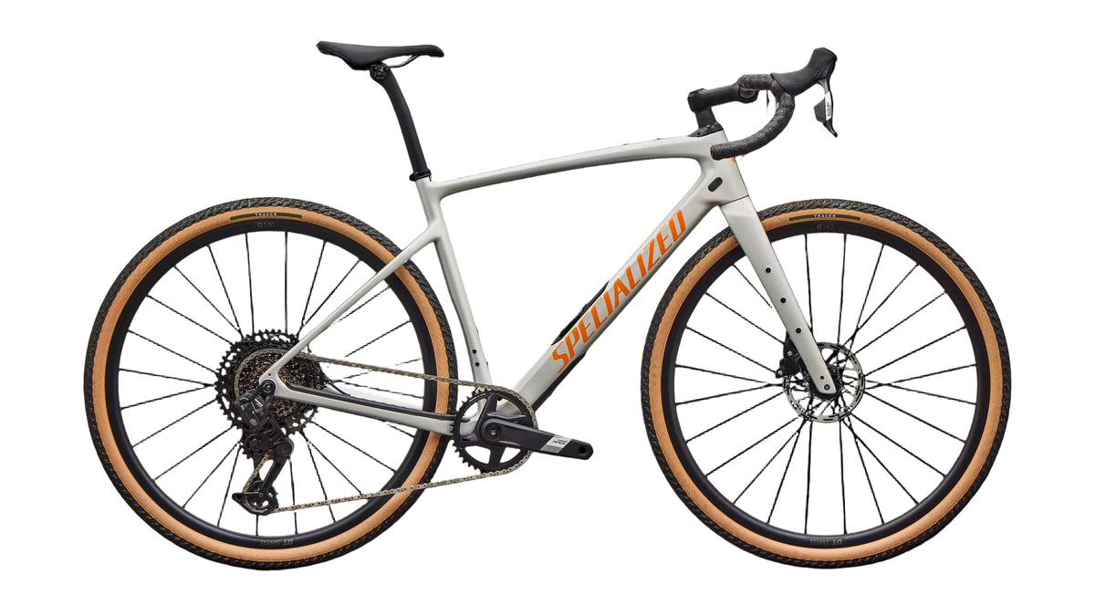 Specialized Diverge 4 Comp Carbon Performance Road Bike 2027 Dolomite Metallic/Orange Zest