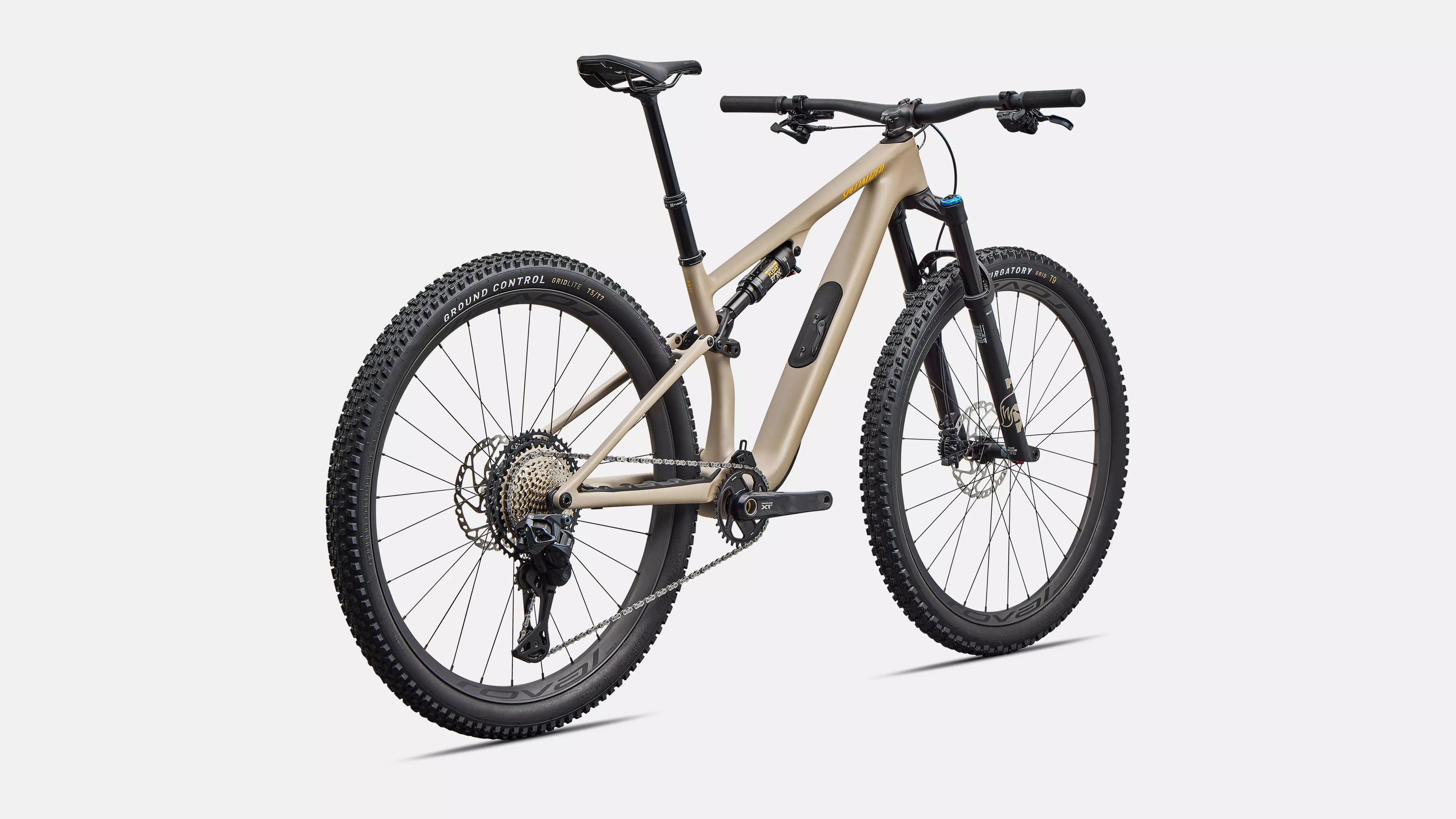 Specialized Epic 8 EVO Expert Di2 Full Suspension Bike 2026 Satin Sandstone Metallic/California Sunshine