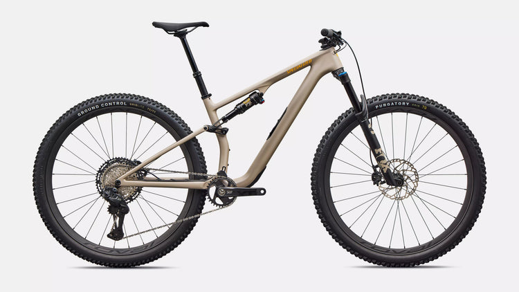 Specialized Epic 8 EVO Expert Di2 Full Suspension Bike 2026 Satin Sandstone Metallic/California Sunshine