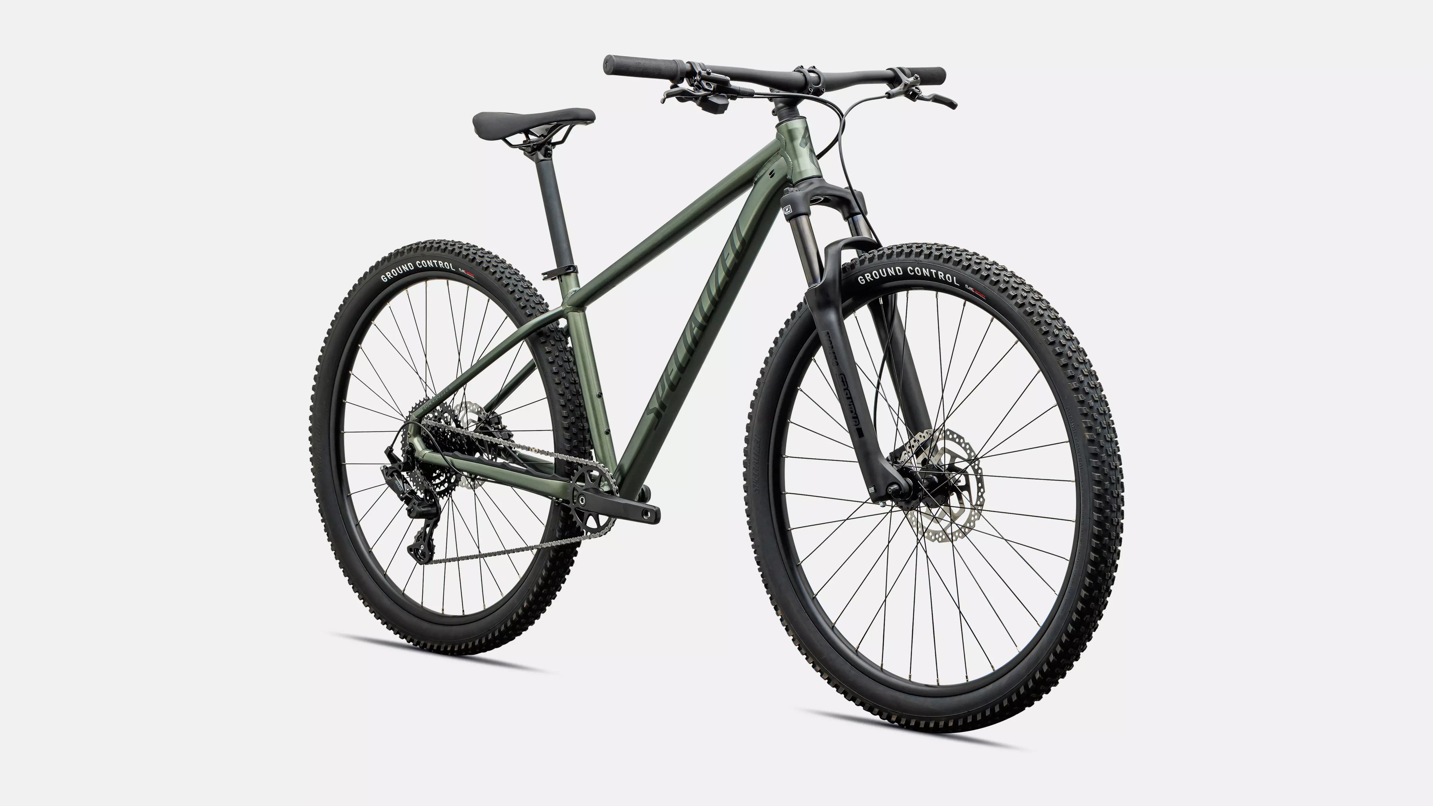 Specialized Rockhopper Sport Hardtail Mountain Bike 2027 27.5 Satin Bottle Green/Oak Green Metallic