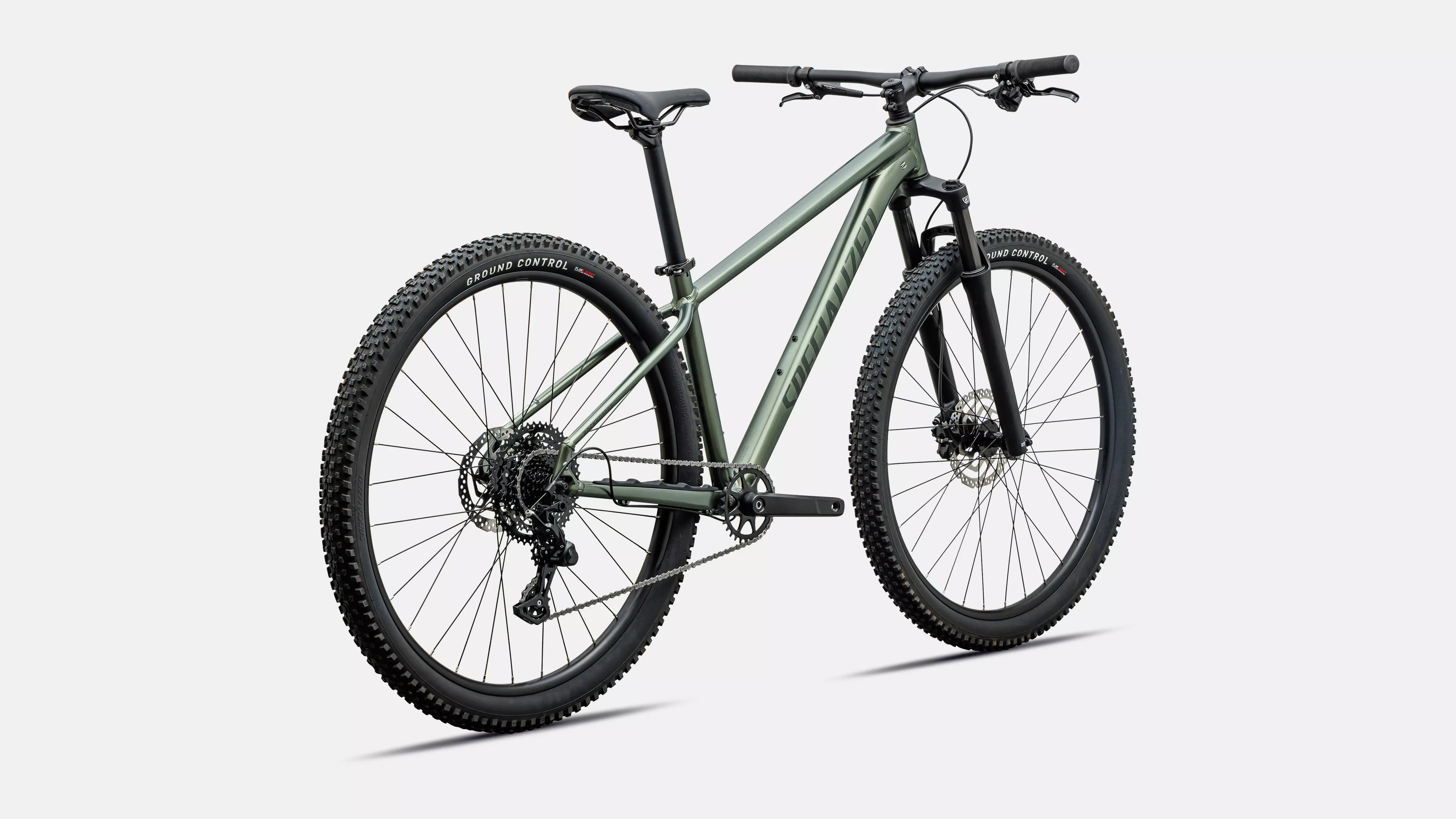 Specialized Rockhopper Sport Hardtail Mountain Bike 2027 27.5 Satin Bottle Green/Oak Green Metallic