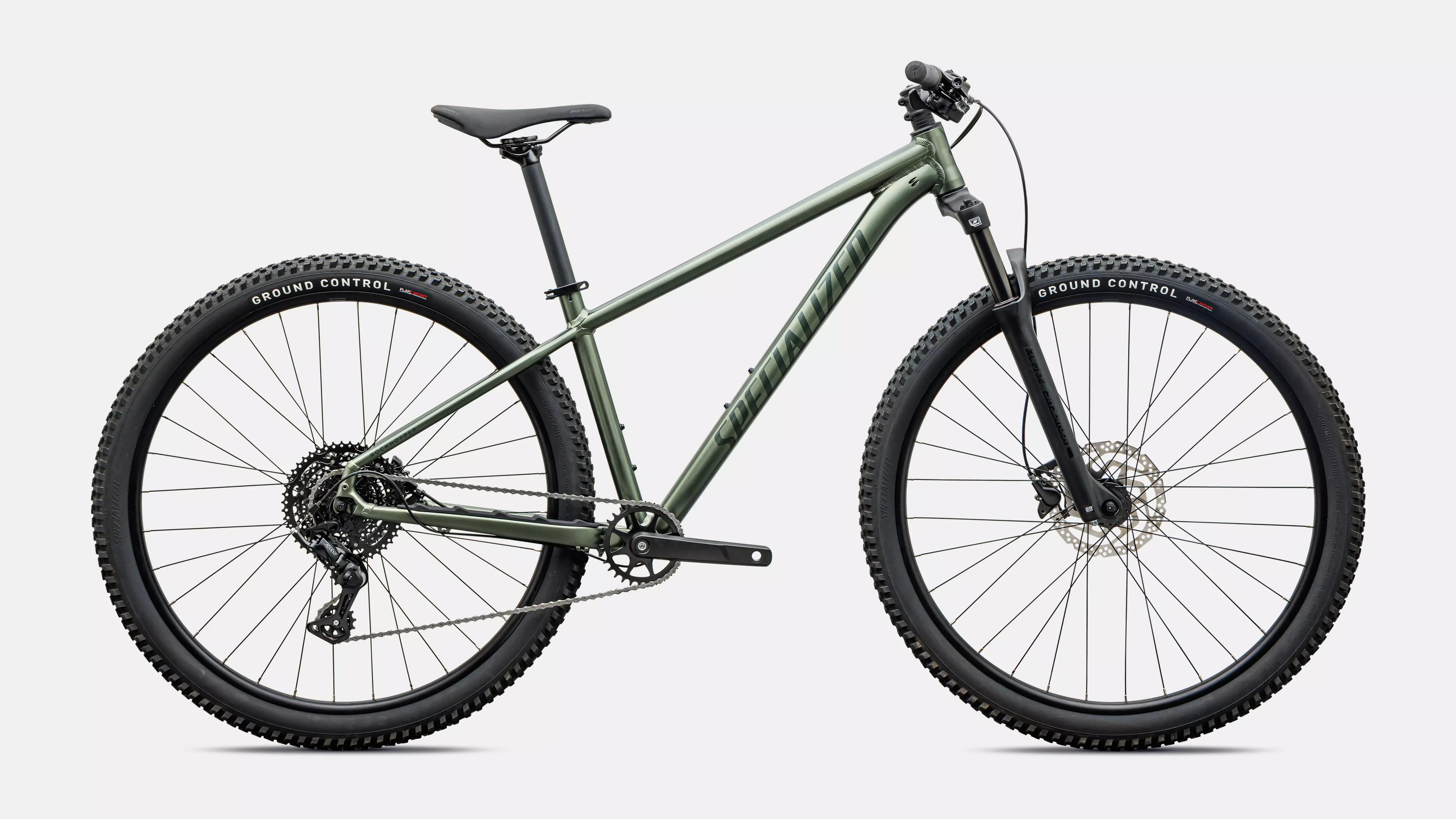 Specialized Rockhopper Sport Hardtail Mountain Bike 2027 27.5 Satin Bottle Green/Oak Green Metallic