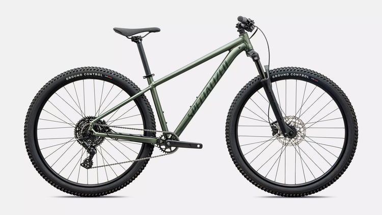 Specialized Rockhopper Sport Hardtail Mountain Bike 2027 27.5 Satin Bottle Green/Oak Green Metallic
