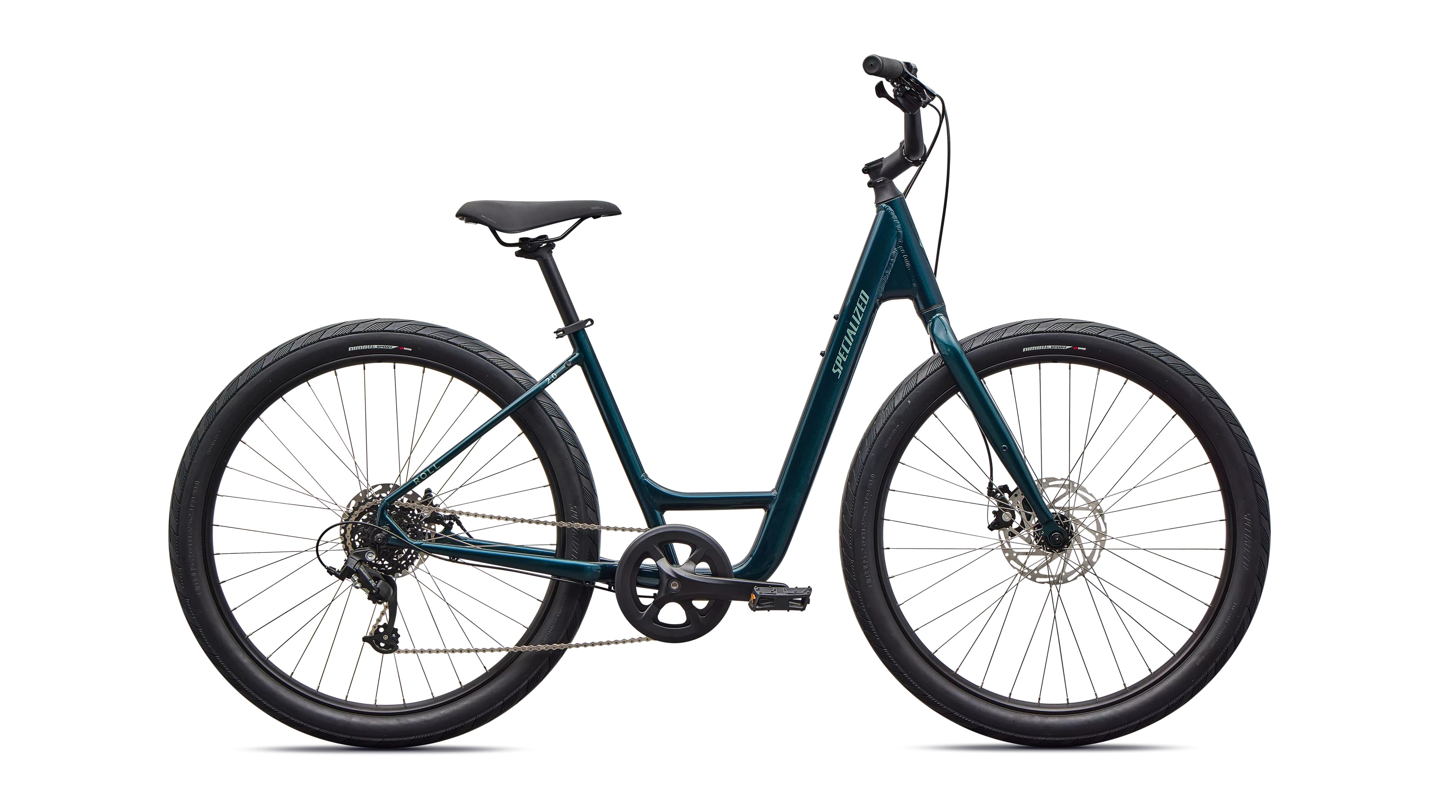 Specialized Roll 2.0 Low Entry Comfort Bike 2026 Gloss Emerald Metallic/Fjord Metallic 