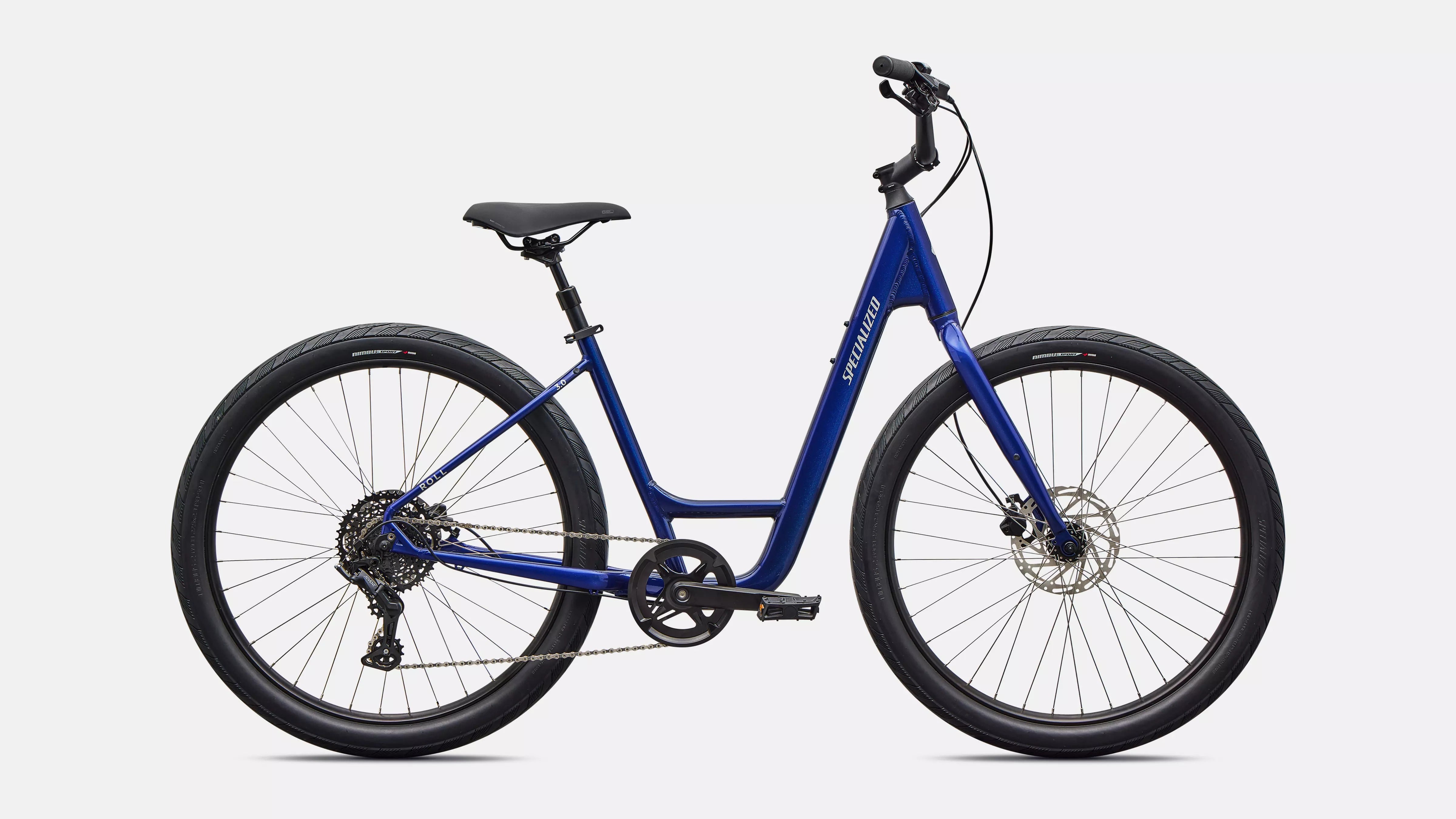 Specialized Roll 3.0 Low Entry Comfort Bike 2026 Gloss Majesty Blue/Dolomite Metallic 