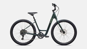 Specialized Roll 3.0 Low Entry Comfort Bike 2027 Gloss Oak Green Metallic/Powdered Lime 