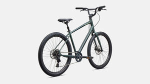 Specialized Roll 3.0 Step-Over Comfort Bike 2027 Gloss Oak Green Metallic/Powdered Lime