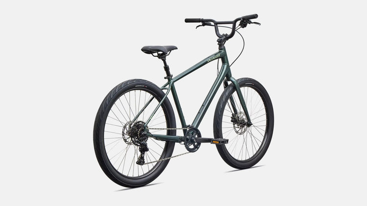 Specialized Roll 3.0 Step-Over Comfort Bike 2027 Gloss Oak Green Metallic/Powdered Lime