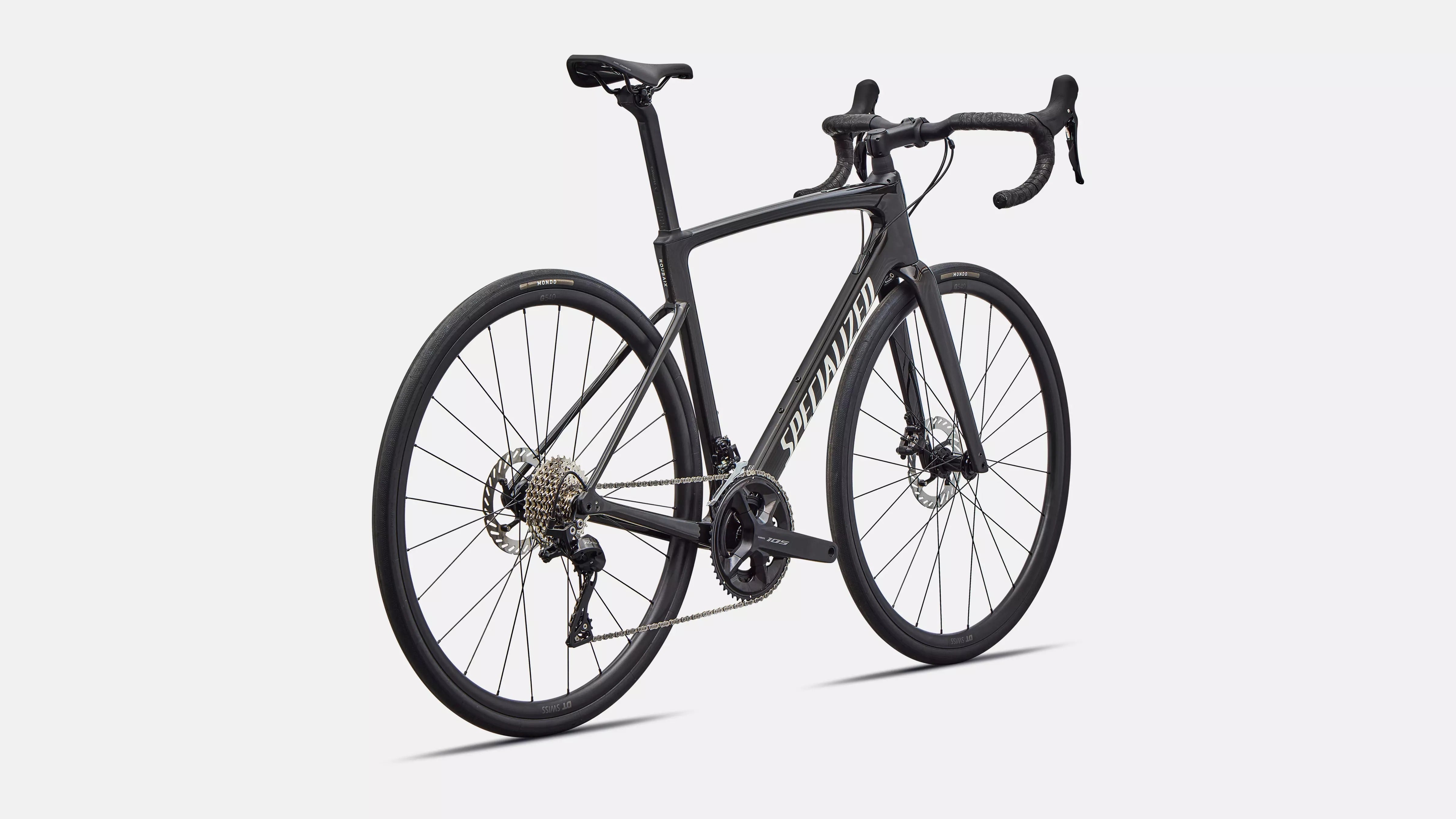 Specialized Roubaix SL8 Sport Performance Road Bike 2026 Gloss Obsidian Metalic/Dune White