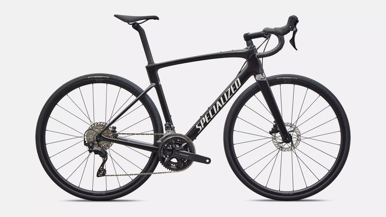 Specialized Roubaix SL8 Sport Performance Road Bike 2026 Gloss Obsidian Metalic/Dune White