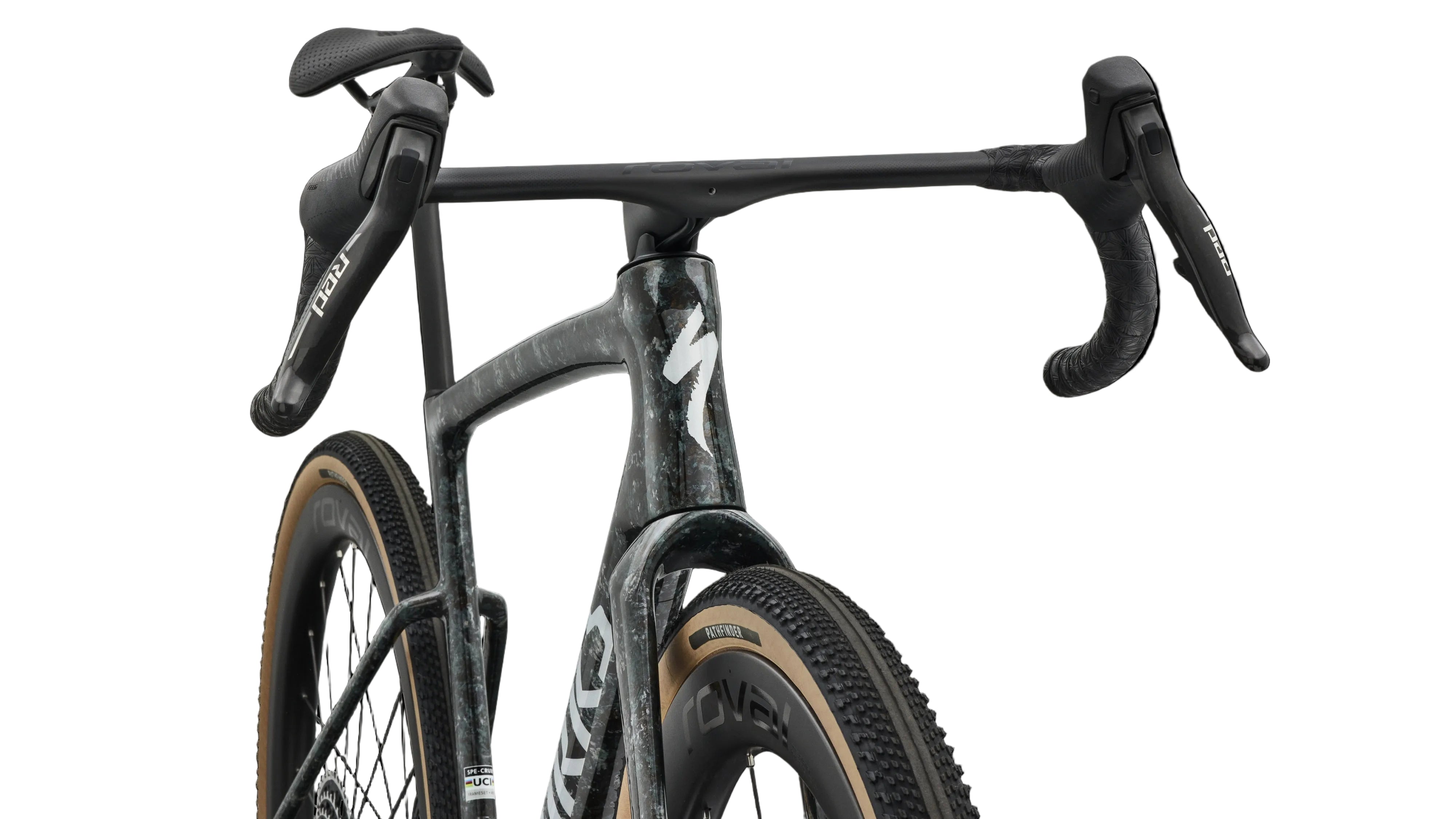 Specialized S-Works Crux 5 (SRAM Red XPLR) Gravel Bike 2027 Fjord Gold Sandstone Blurred Impasto/Gloss Flake Silver