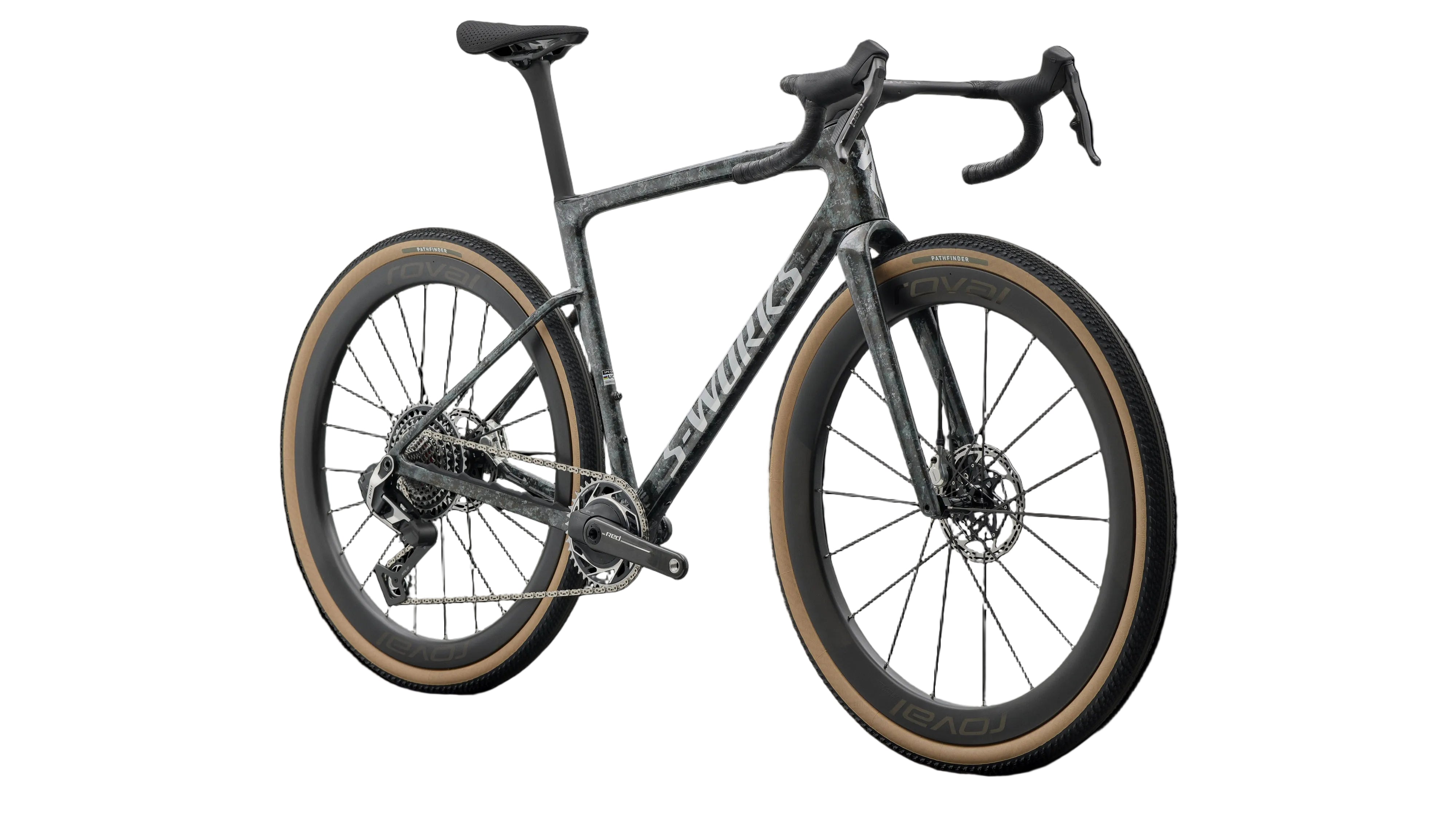 Specialized S-Works Crux 5 (SRAM Red XPLR) Gravel Bike 2027 Fjord Gold Sandstone Blurred Impasto/Gloss Flake Silver