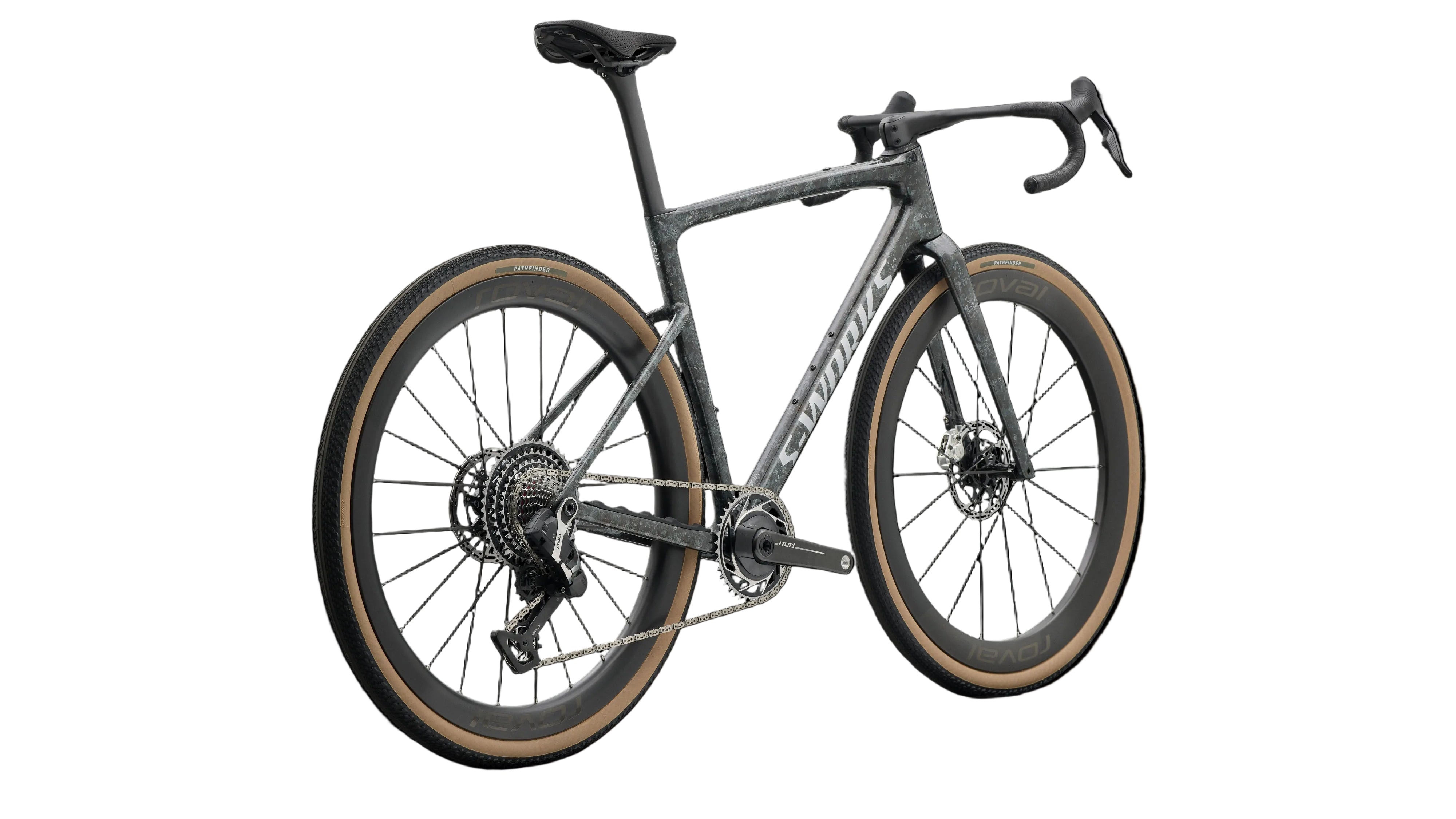 Specialized S-Works Crux 5 (SRAM Red XPLR) Gravel Bike 2027 Fjord Gold Sandstone Blurred Impasto/Gloss Flake Silver