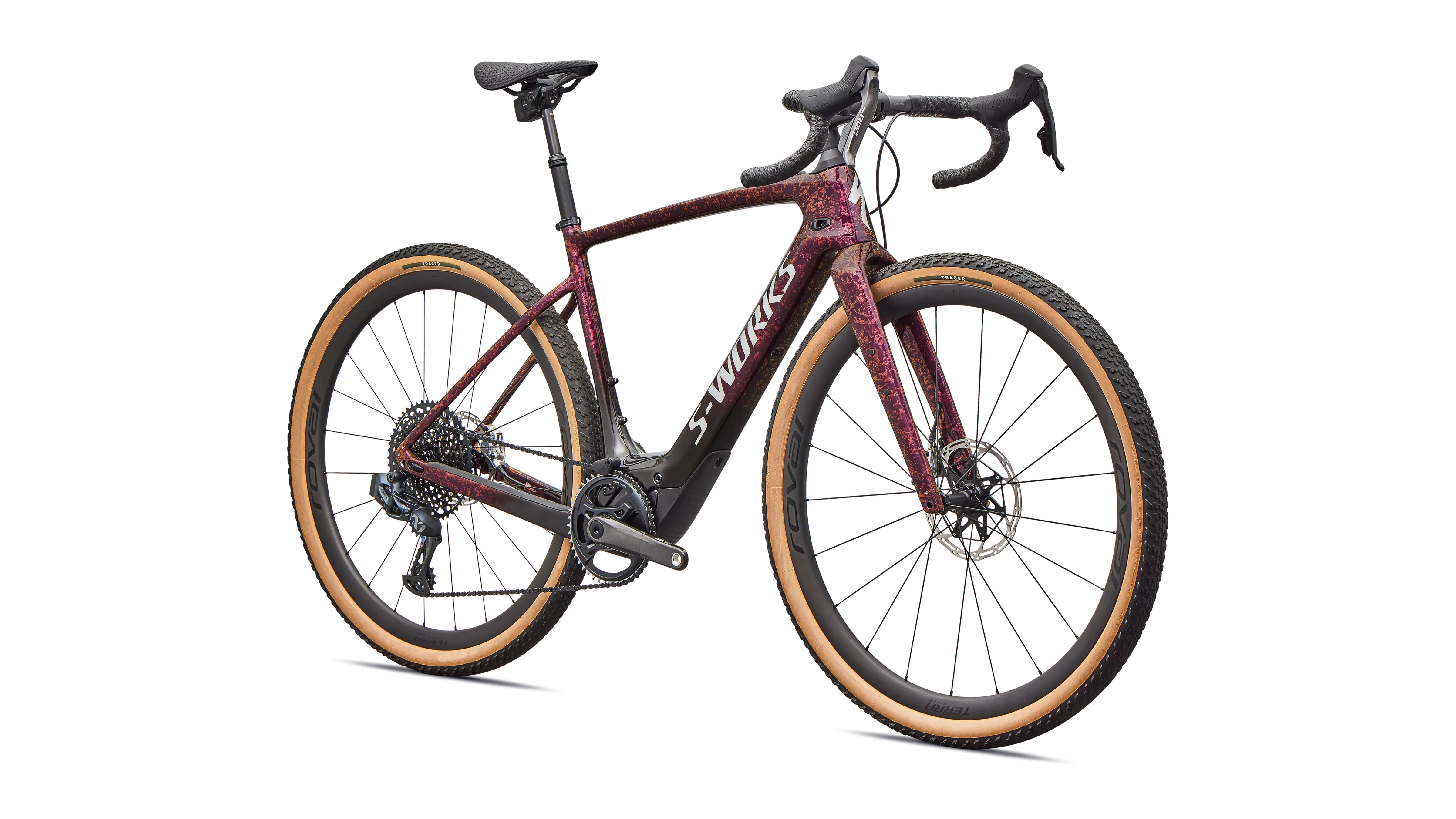 Specialized S-Works Turbo Creo 2 Performance Electric Road Bike 2026 Gloss Bordeaux Metallic/Fade Pearl Dry Impasto/Silver Dust