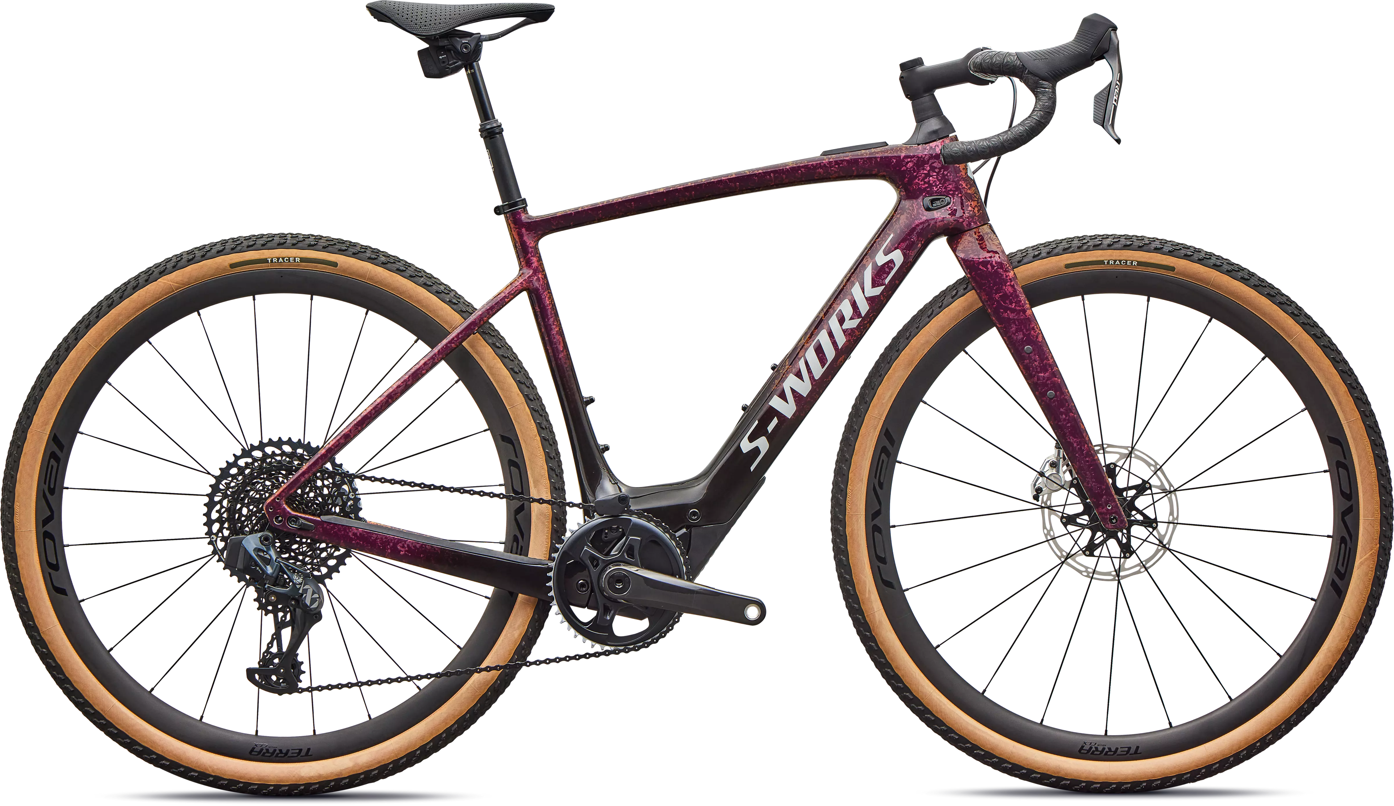 Specialized S-Works Turbo Creo 2 Performance Electric Road Bike 2026 Gloss Bordeaux Metallic/Fade Pearl Dry Impasto/Silver Dust
