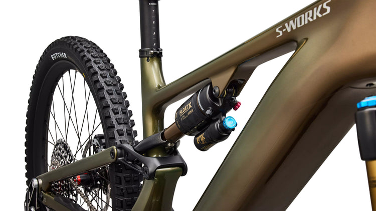 Specialized S-Works Turbo Levo 4 Full Suspension Electric Bike 2026 Gloss Laurel Green/Burnt Gold/Chrome
