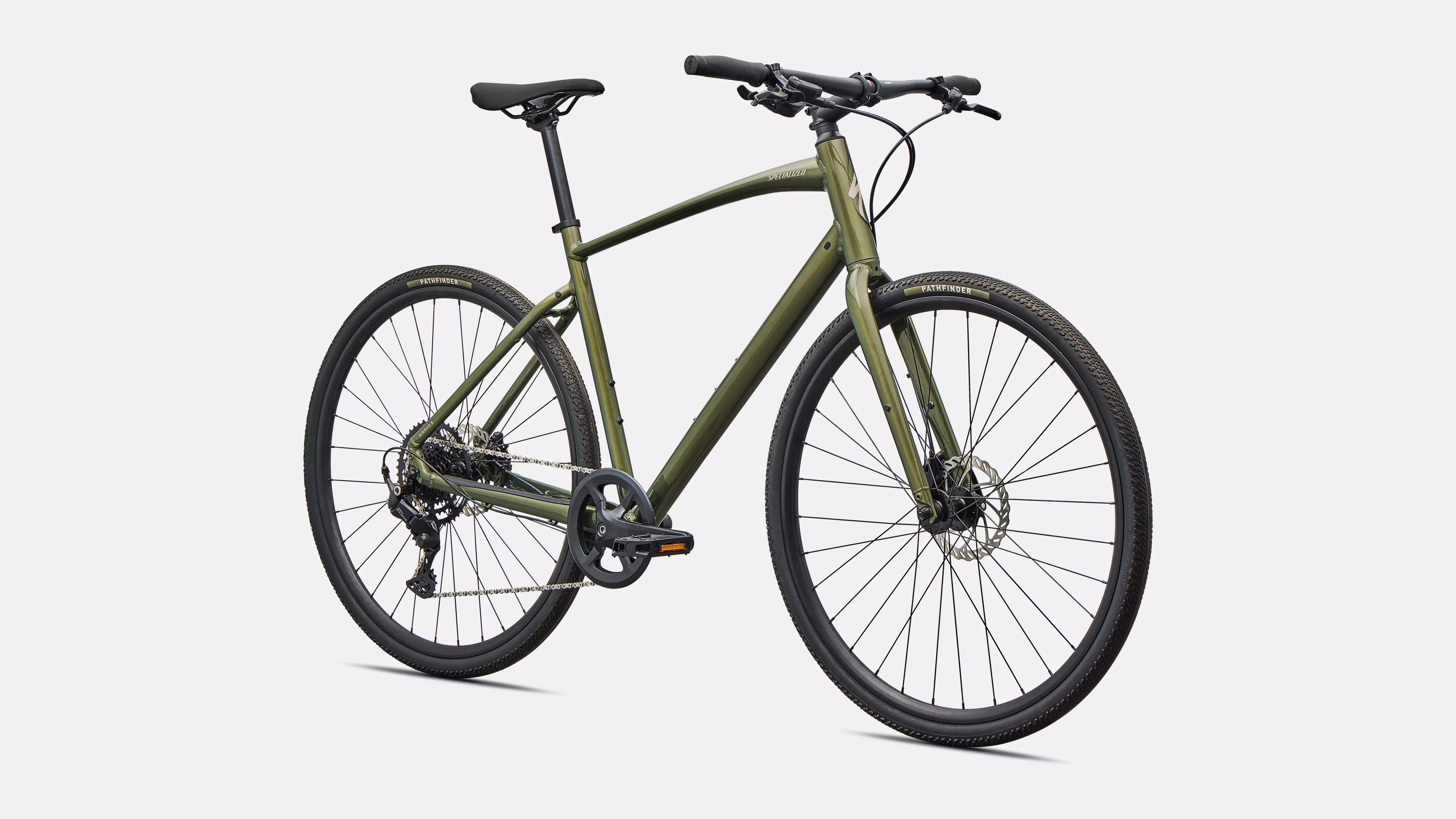 Specialized Sirrus X 2.0 Fitness Bike 2026 Gloss Laruel Green Metallic/Sandstone Metallic Frost Reflective