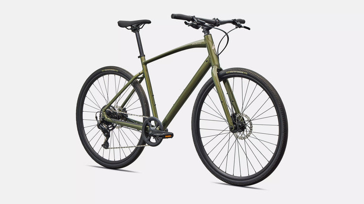 Specialized Sirrus X 2.0 Fitness Bike 2026 Gloss Laruel Green Metallic/Sandstone Metallic Frost Reflective