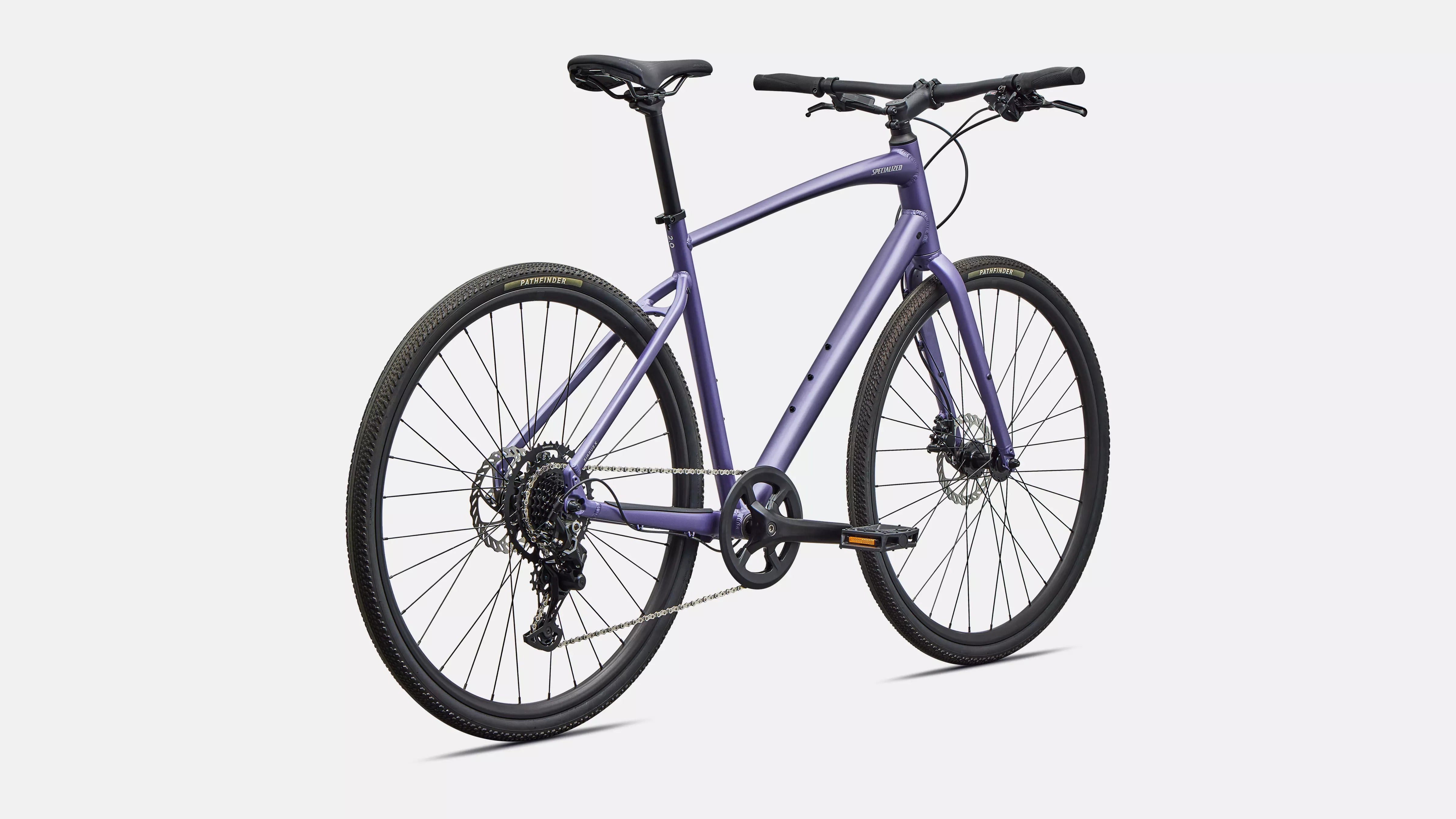 Specialized Sirrus X 2.0 Fitness Bike 2026 Satin Mauve Metallic/Dolomite Metallic Frost Reflective 