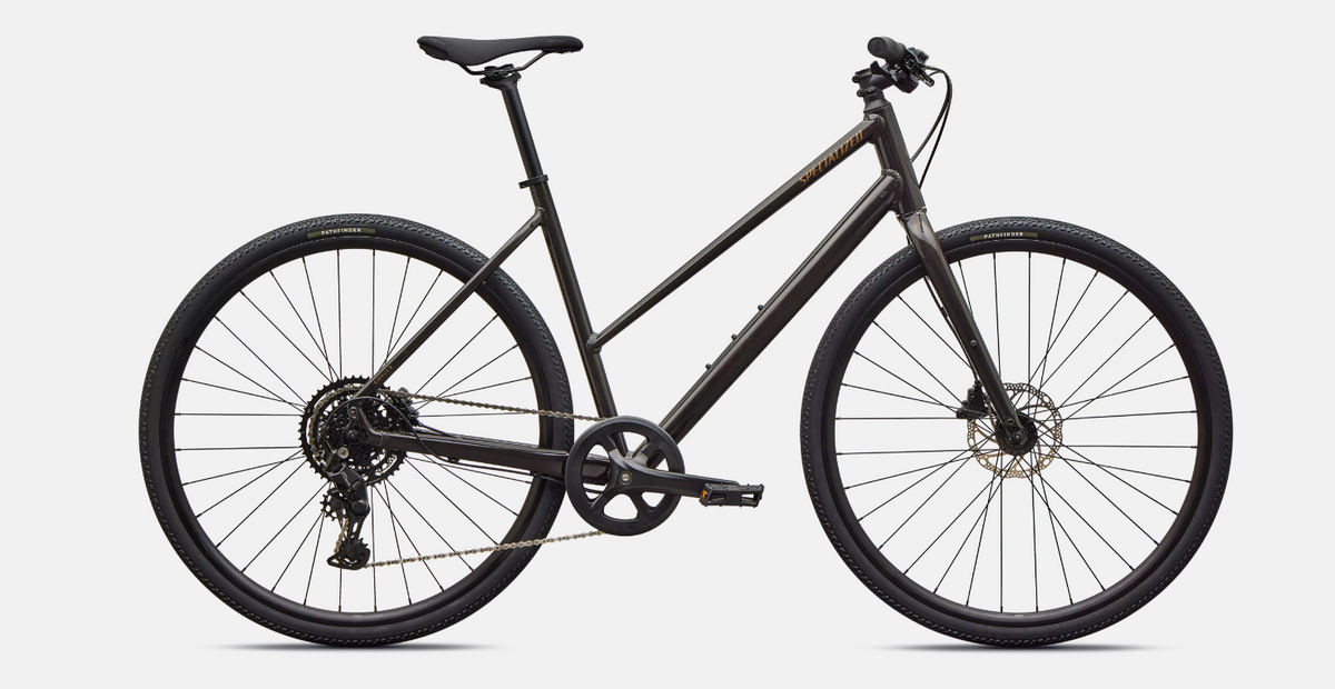Specialized Sirrus X 2.0 Step-Through Fitness Bike 2027Gloss Metallic Obsidian Burnt Gold Metallic Frost Reflective