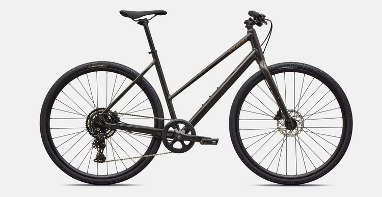 Specialized Sirrus X 2.0 Step-Through Fitness Bike 2027Gloss Metallic Obsidian Burnt Gold Metallic Frost Reflective