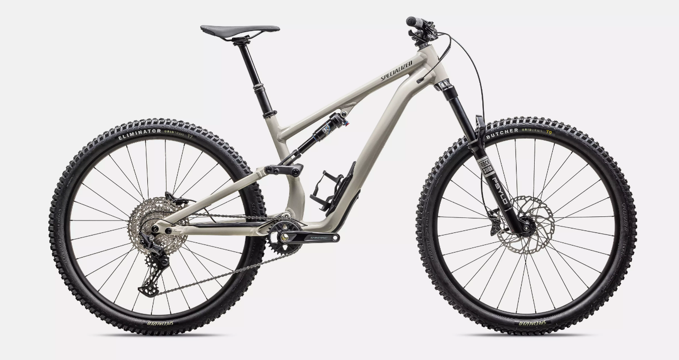Specialized Stumpjumper 15 Alloy Full Suspension Bike 2025 Gloss White Dark Moss Green