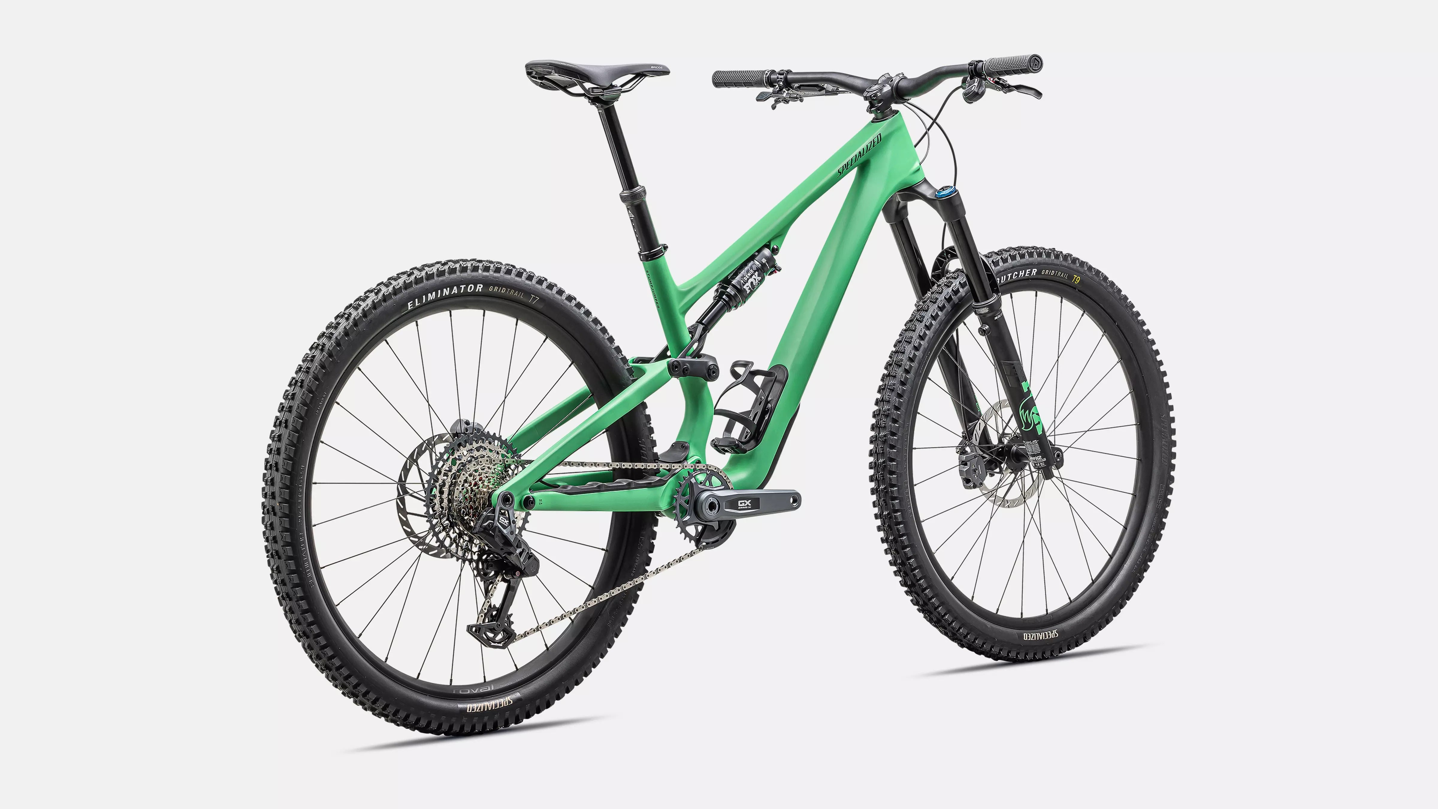 Specialized Stumpjumper 15 Expert Full Suspension Mountain Bike 2025 Satin Electric Green/Satin Forest Green