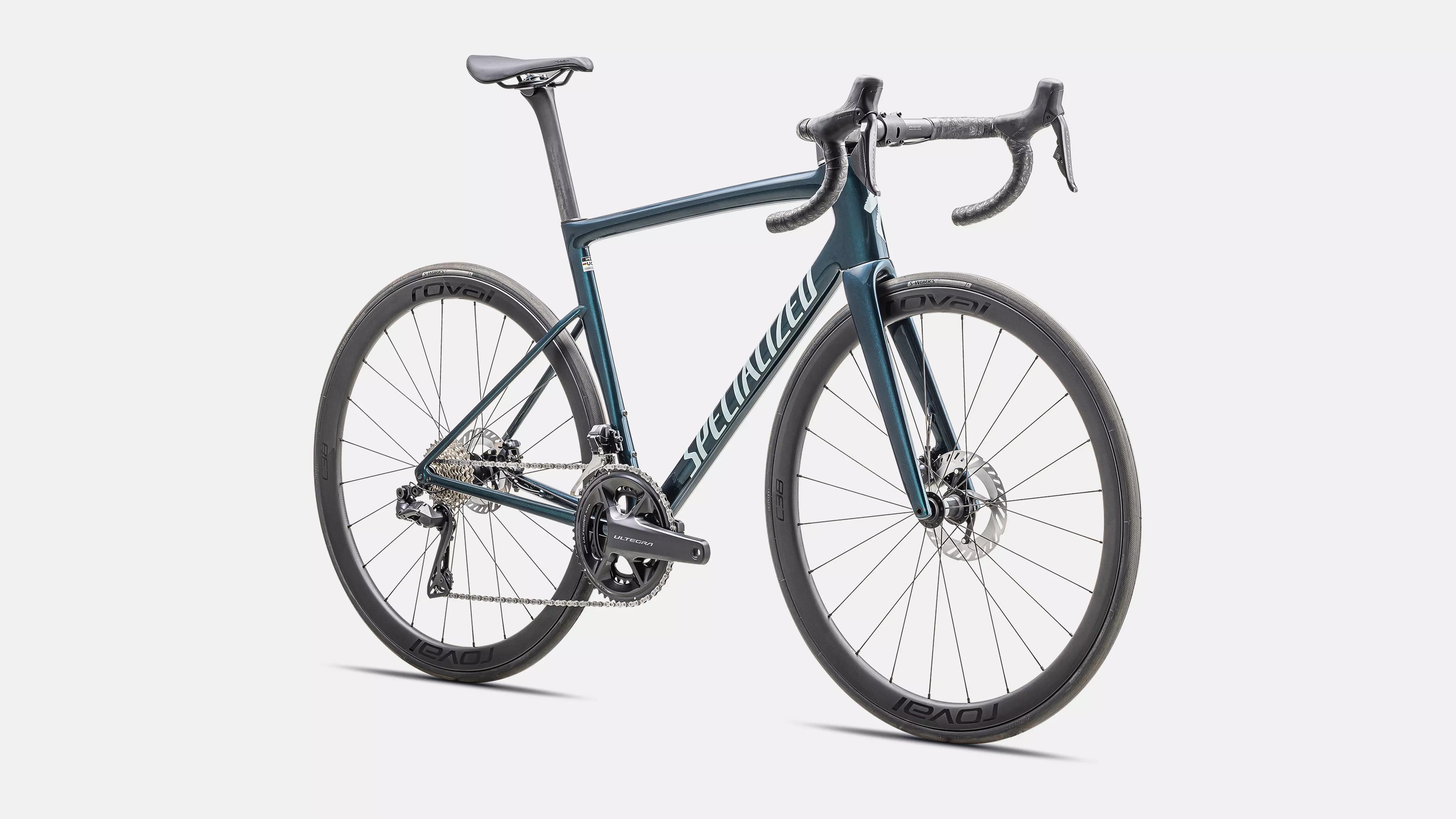 Specialized Tarmac SL8 Expert Di2 Performance Road Bike 2026 Gloss Deep Lake Metallic/Green Pearl Over Seafoam
